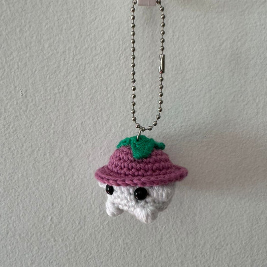 Porte-clé Champignon Aubergine