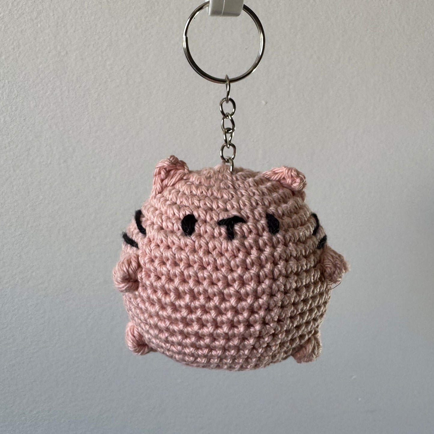 Porte-clé Chat boule de riz