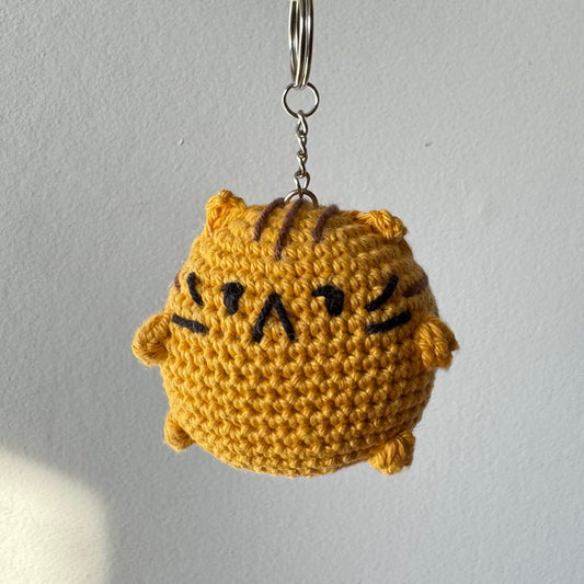Porte-clé Chat boule de riz