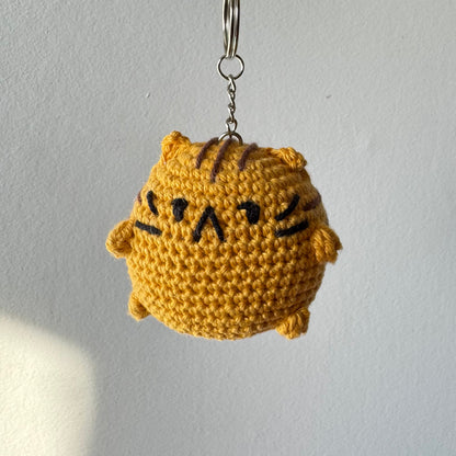 Porte-clé Chat boule de riz