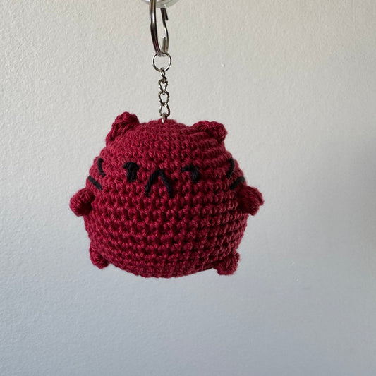 Porte-clé Chat boule de riz