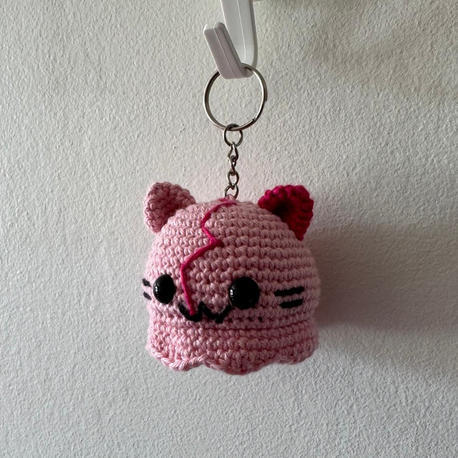 Porte-clé Ghost cat
